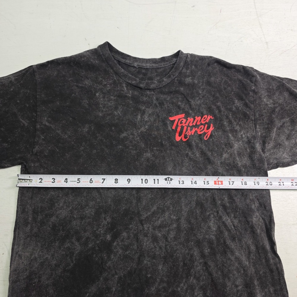 Tanner Usrey Till The Morning Light T-Shirt Mens Black Country Music Merch VG - Picture 6 of 7